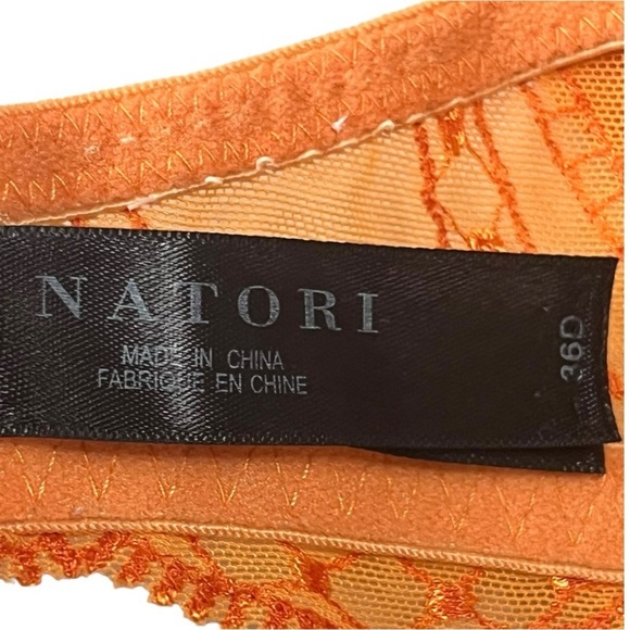 Natori Orange Lace Underwire Bra Women’s 36D - Picture 8 of 9